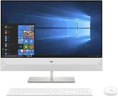 Моноблок HP Pavilion 27-xa0015ur Snowflake White 4XC27EA (Intel Core i5-8400T 1.7 GHz/8192Mb/1000Gb+128Gb SSD/nVidia GeForce MX130 2048Mb/Wi-Fi/Bluetooth/Cam/27.0/1920x1080/Windows 10 Home 64-bit)