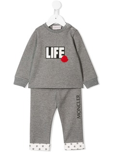 Moncler Enfant спортивный костюм с принтом