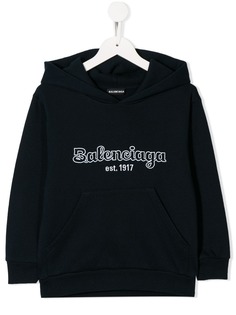 Balenciaga Kids худи с вышитым логотипом