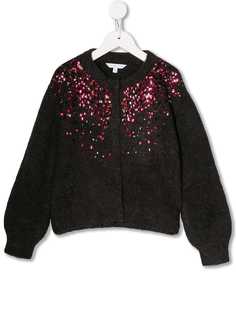 The Marc Jacobs Kids трикотажный кардиган с пайетками