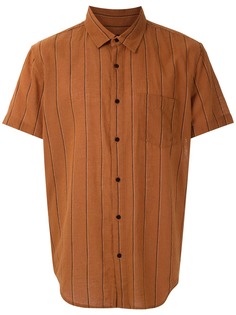 Osklen полосатая рубашка с короткими рукавами