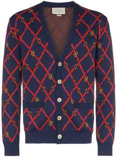 Gucci кардиган вязки интарсия с логотипом GG