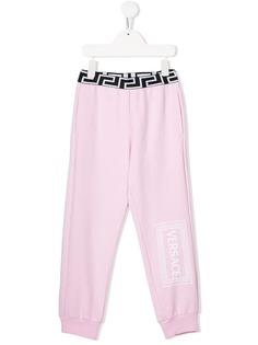 Versace Kids спортивные брюки с логотипом