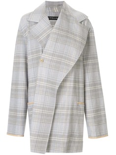 Y/Project клетчатая куртка-рубашка оверсайз