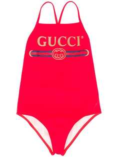 Gucci Kids купальник с логотипом