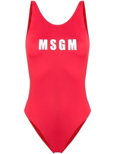 MSGM слитный купальник с логотипом