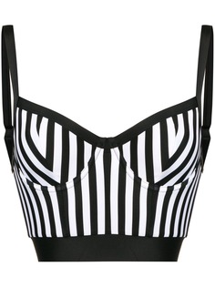 Balmain лиф бикини в полоску