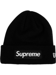 Supreme шапка бини с логотипом