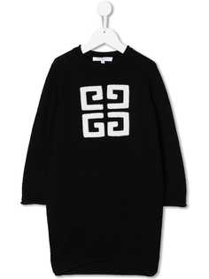 Givenchy Kids платье-джемпер с монограммой