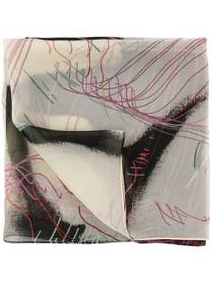 Discord Yohji Yamamoto шарф Ink с принтом