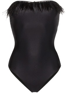 Oséree купальник Plumage с перьями Oseree