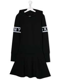Dkny Kids платье-толстовка с капюшоном