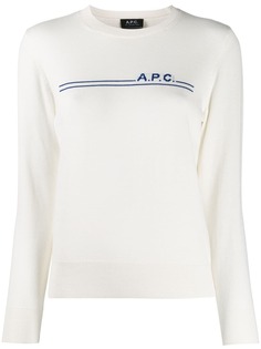 A.P.C. джемпер с логотипом