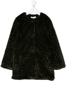 Zadig & Voltaire Kids пальто с леопардовым принтом