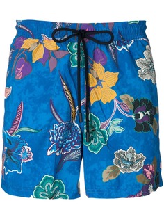 Etro плавательные шорты с цветочным принтом
