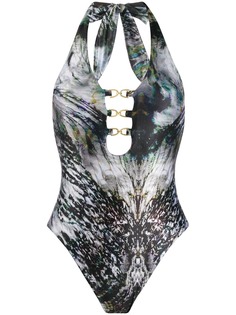 Mona слитный купальник Farrah с абстрактным принтом