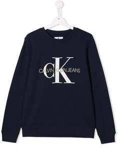 Calvin Klein Kids толстовка с контрастным логотипом