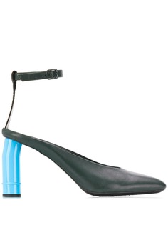 Nina Ricci туфли на контрастном каблуке
