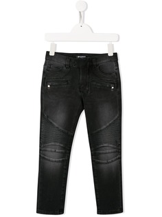 Balmain Kids джинсы с эффектом потертости