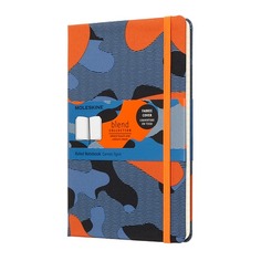 Блокнот Moleskine LE BLEND LGH Large 130х210мм обложка текстиль 240стр. линейка Camouflage orange