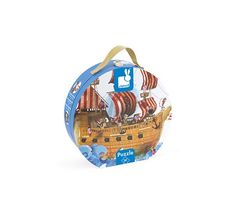 Пазл Janod Пиратский корабль 39 элементов чемодан