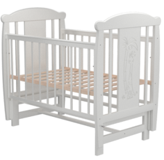 Кроватка Valle Жираф 04, цвет: белый