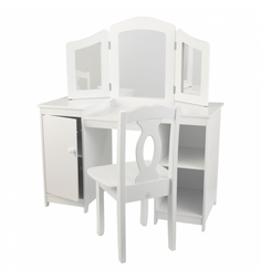 Туалетный столик-трельяж KidKraft Делюкс, цвет: белый 112 см