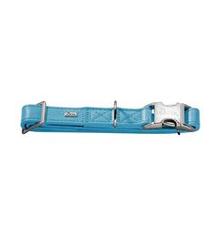 Hunter ошейник для собак Capri Alu-Strong L (45-65)/2,5 см натуральная кожа бирюзовый