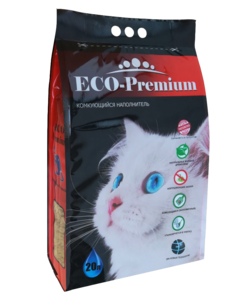 Наполнитель комкующийся Eco Premium, 20