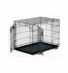 MidWest Клетка для собак Life Stages 2 двери,черный,122x76x84 см