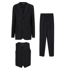 Костюм брюки/пиджак/жилет Rodeng, цвет: черный