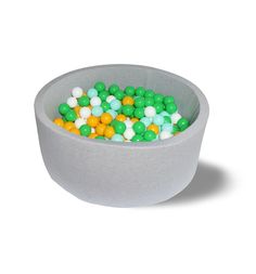 Бассейн сухой Hotenok Дискотека, цвет:белый/зеленый/мятный/желтый