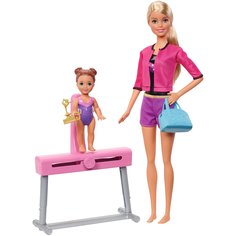 Игровой набор Barbie Спортивная карьера Тренер по гимнастике блондинка