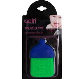 Прорезыватель Adiri Bottle Teething Ring cyan-green