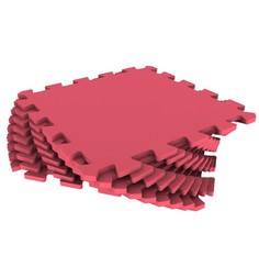 Коврик-пазл Eco-cover цвет: красный (9 дет.) 100 х 100 см
