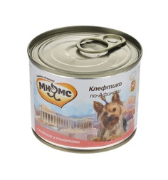 Влажный корм Мнямс для взрослых собак, клефтико по-афински (ягненок с томатами), 200г