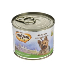 Влажный корм Мнямс для взрослых собак, касуэла по-мадридски (кролик/овощи), 200г