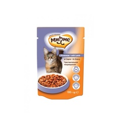 Влажный корм Мнямс для взрослых кошек с чувствительным пищеварением, ягненок в соусе, 100г