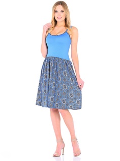 HomeLike Платье-сарафан, цвет: голубой/бежевый