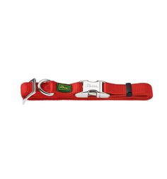 Hunter ошейник для собак ALU-Strong M (40-55 см) нейлон с металлической застежкой красный