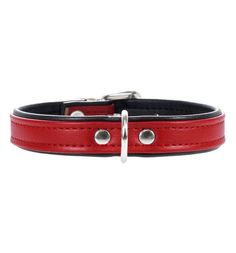 Hunter Smart ошейник для собак Modern Аrt 32/11 (24-28,5 см) кожзам красный/черный