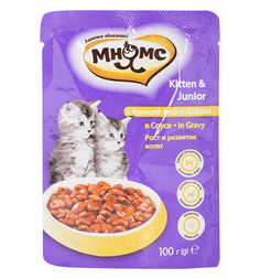 Влажный корм Мнямс для котят, курица в соусе, 100г