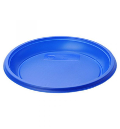 Набор тарелок одноразовые Мистерия, цвет: синий