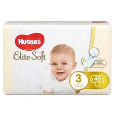 Подгузники Huggies Elite Soft 3 (5-9 кг) 40 шт.