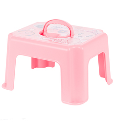 Табурет-подставка М-Пластика Кошечка, цвет: розовый
