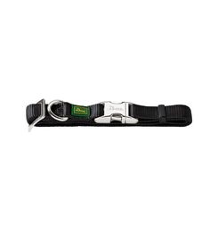 Hunter ошейник для собак ALU-Strong S (30-45 см) нейлон с металлической застежкой черный