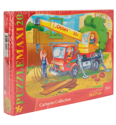 Пазл-макси Hatber Автокран Силач A5 20 элементов 165*230 мм