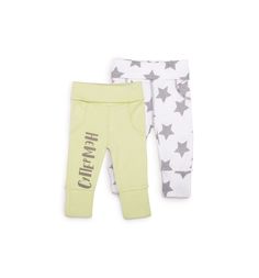 Комплект брюки 2 шт Happy Baby, цвет: зеленый/белый
