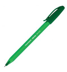 Ручка шариковая Paper Mate Inkjoy 100 с колпачком зеленая