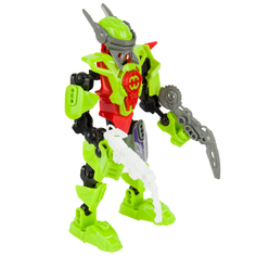 Трансформер Robotron Superforce Робот-конструктор, цвет: серый/зеленый/красный 17 см